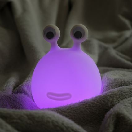 MegaLight - LED RGB Димируем акумулаторен детски докосване лампа MOMO MOON LED/5V