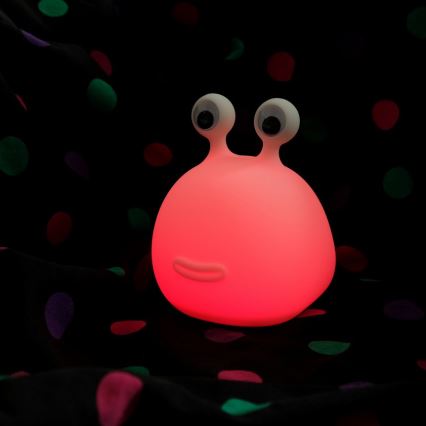 MegaLight - LED RGB Димируем акумулаторен детски докосване лампа MOMO MOON LED/5V