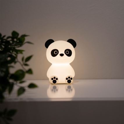 MegaLight - LED RGB Димируем акумулаторен детски докосване лампа PADDY PANDA LED/5V