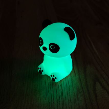 MegaLight - LED RGB Димируем акумулаторен детски докосване лампа PADDY PANDA LED/5V