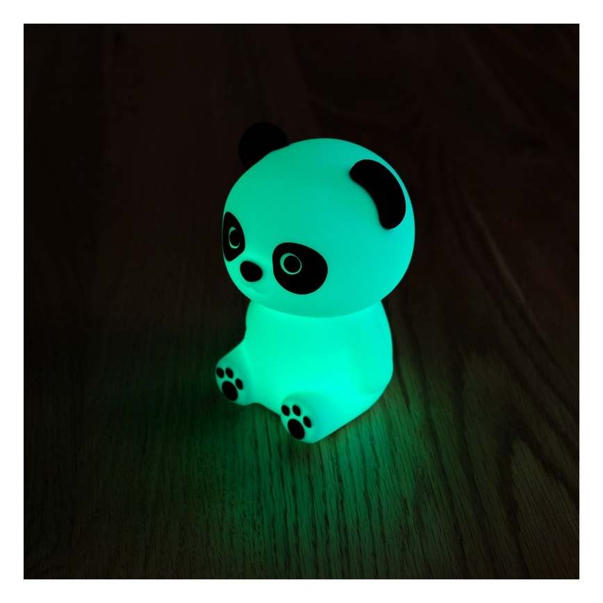MegaLight - LED RGB Димируем акумулаторен детски докосване лампа PADDY PANDA LED/5V