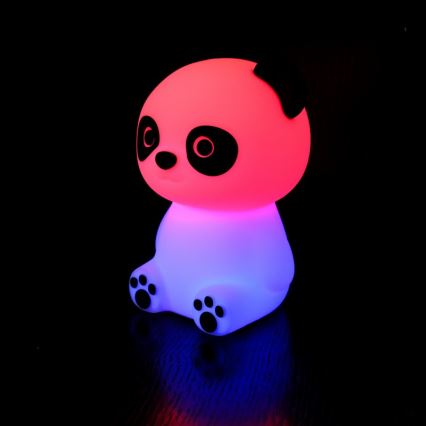 MegaLight - LED RGB Димируем акумулаторен детски докосване лампа PADDY PANDA LED/5V