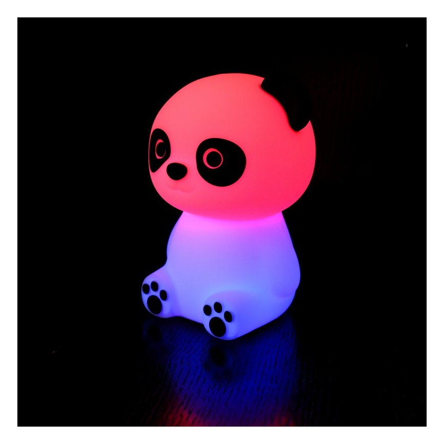 MegaLight - LED RGB Димируем акумулаторен детски докосване лампа PADDY PANDA LED/5V