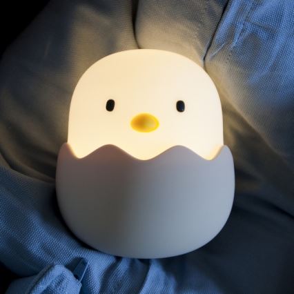 MegaLight - LED RGB регулируема презареждаема детска сензорна лампа EGGY EGG LED/5V