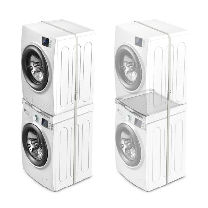 Meliconi 656114 - Междинна поставка за пералня и сушилня, 70 см, бяла