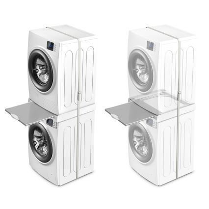 Meliconi 656114 - Междинна поставка за пералня и сушилня, 70 см, бяла