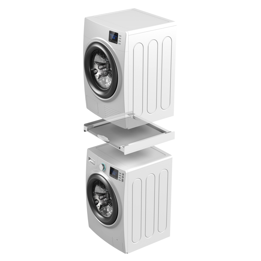 Meliconi 656114 - Междинна поставка за пералня и сушилня, 70 см, бяла