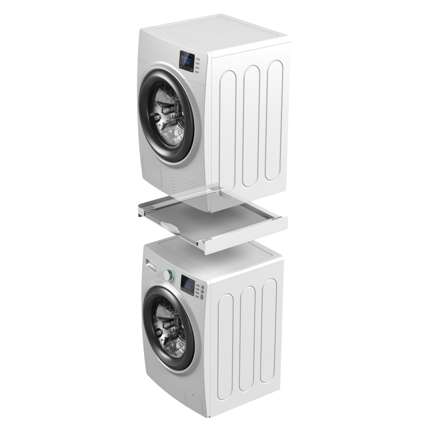 Meliconi 656114 - Междинна поставка за пералня и сушилня, 70 см, бяла