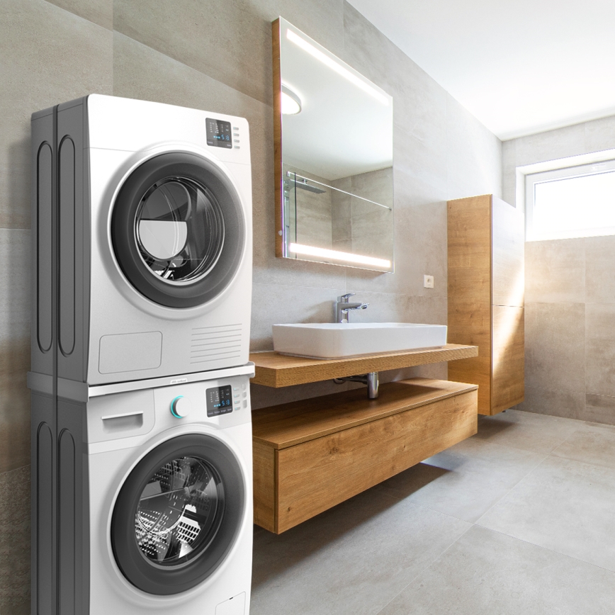 Meliconi 656116 - Междинна поставка за пералня и сушилня 46 см, бяла