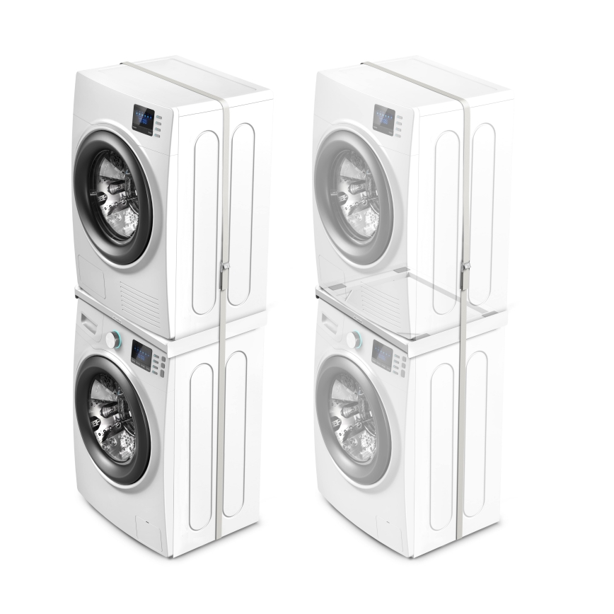 Meliconi 656116 - Междинна поставка за пералня и сушилня 46 см, бяла