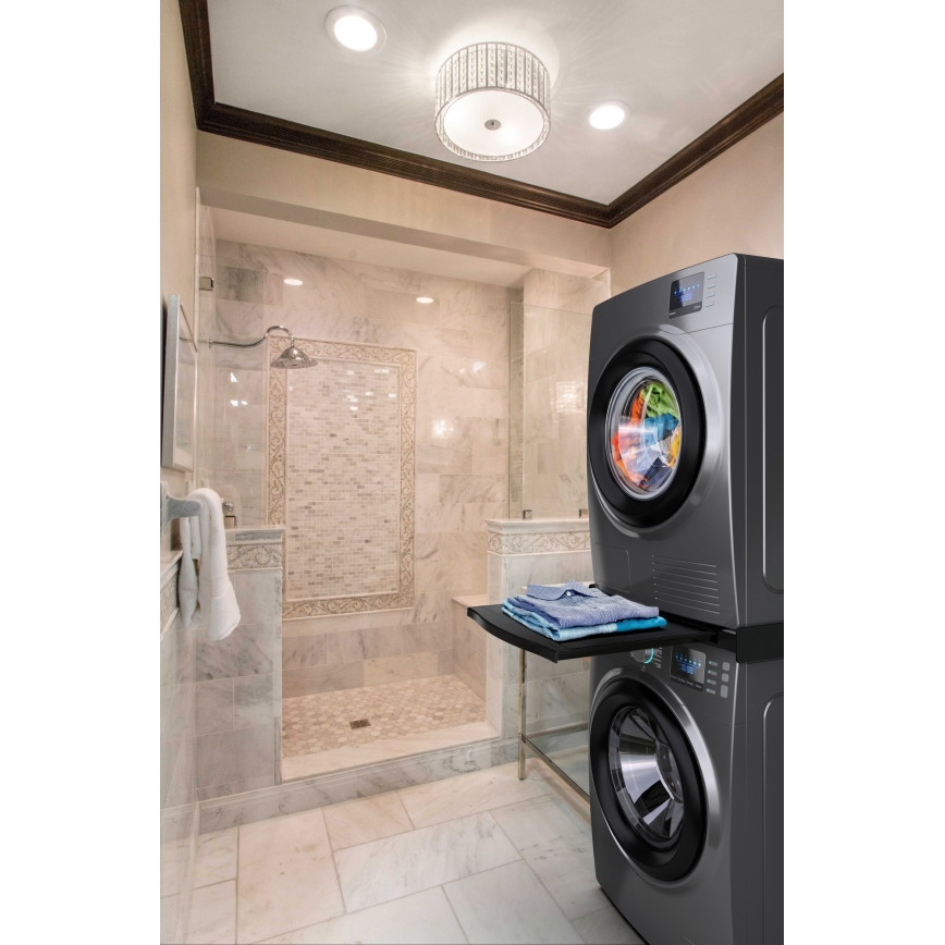 Meliconi 656136 - Междинна приставка за пералня и сушилня с изтеглящо се чекмедже 60 см черна