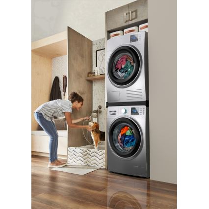 Meliconi 656138 - Междинна проставка за пералня и сушилня 70 см черна