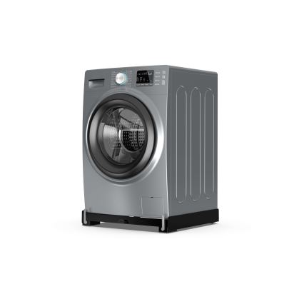 Meliconi 656168 - Антивибрационна подложка за пералня с прибиращи се колелца 47 см черна