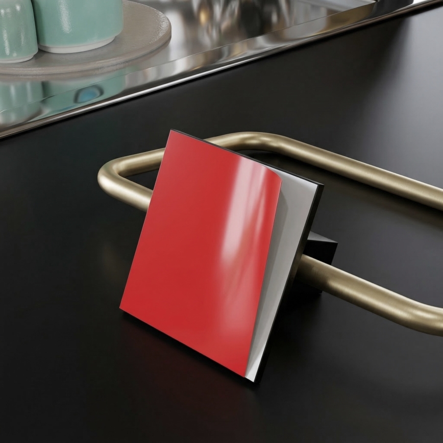 Метална поставка за тоалетна хартия 8x16 см черна/златиста