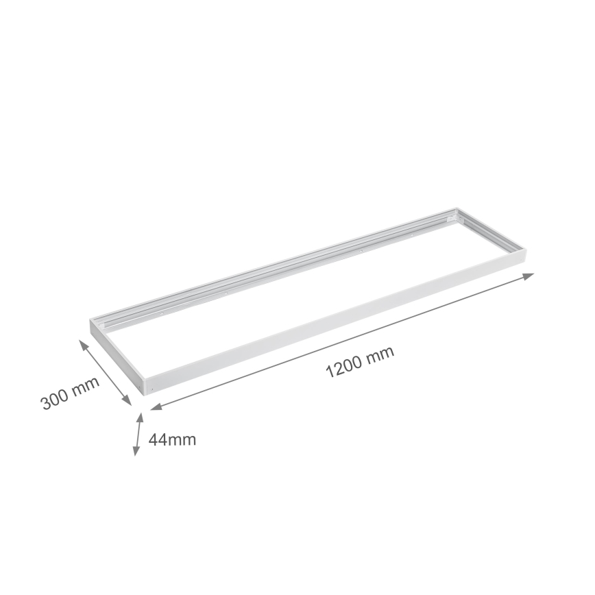 Метална рамка за инсталация на LED панели 1200x300 мм бяла