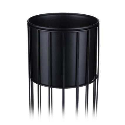 Метална саксия LOFT 70x20 см черен