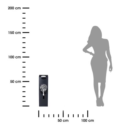 Метална стойка за чадъри INDUSTRIAL 60x21 см черен