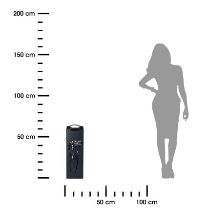 Метална стойка за чадъри INDUSTRIAL 60x21 см черен