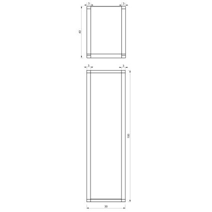 Метална стойка за дърва 100x30 см черна
