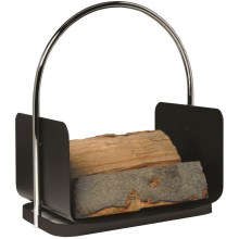 Метална кошница за дърво с дръжка 50x41 см антрацит