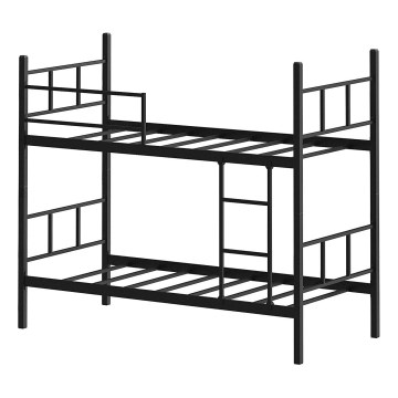 Метално етажно легло MAVEN 90x200 см, черно, товароносимост 2x100 кг