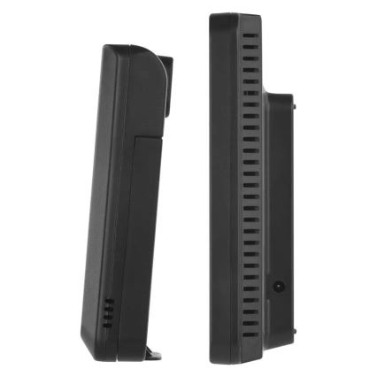 Метеорологична станция с цветен LCD дисплей и будилник 5V 3xAAA + 2xAA черна