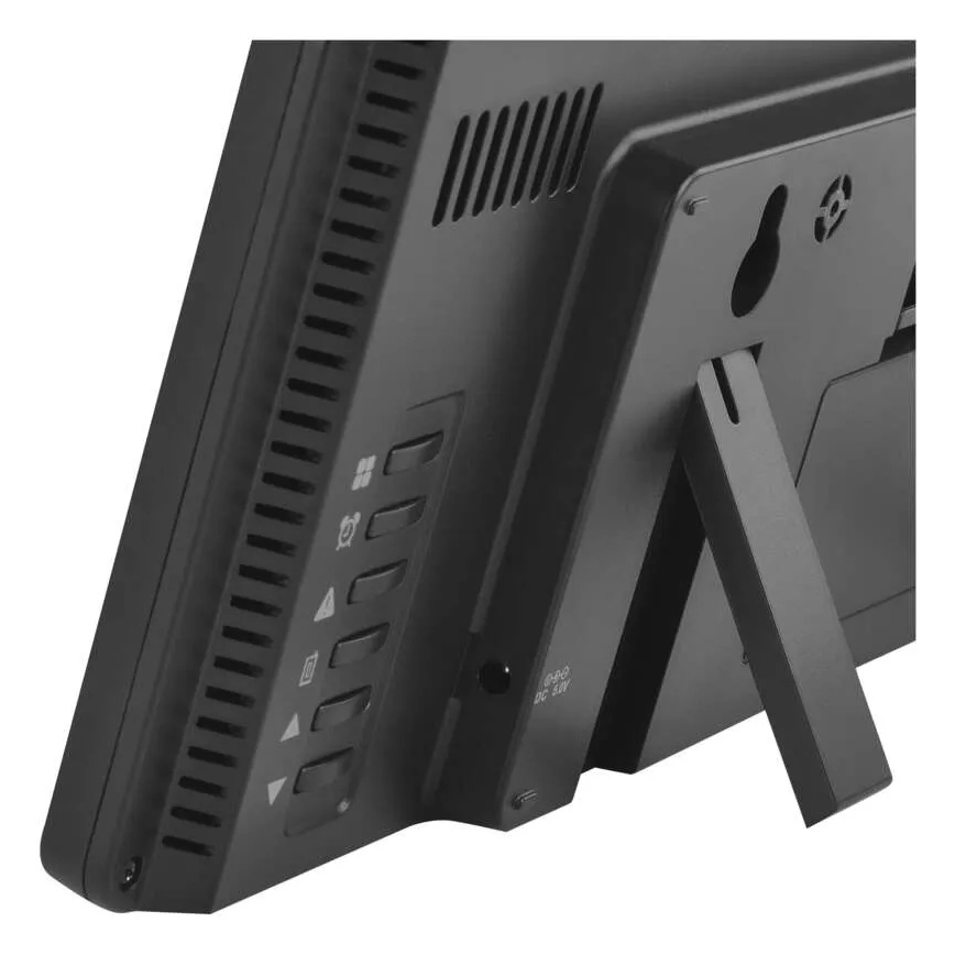 Метеорологична станция с цветен LCD дисплей и будилник 5V 3xAAA + 2xAA черна