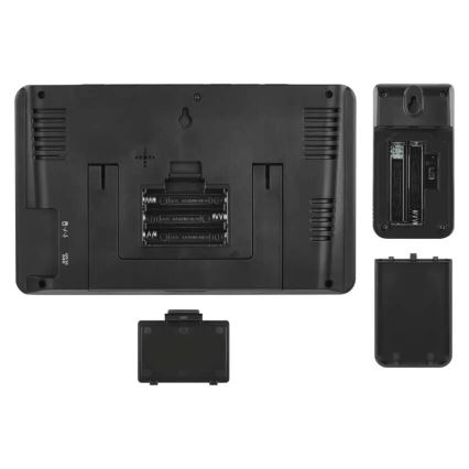 Метеорологична станция с LCD дисплей GoSmart 230V/3xAAA + 2×AAA Wi-Fi Tuya черен