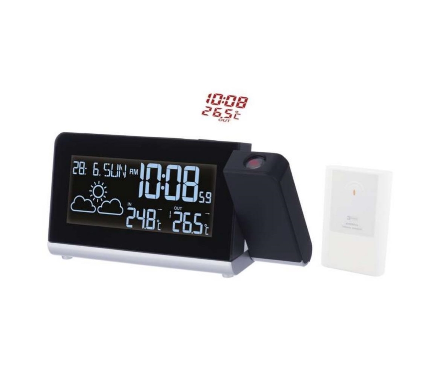 Метеорологична станция с LCD дисплей 4,5V/1x CR2032 + 2×AA