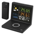 Метеостанция с безжично зареждане 5V, 2xAA + 2xAAA, черна