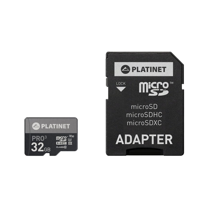 MicroSDHC 32GB U3 Pro 90MB/s + SD адаптер