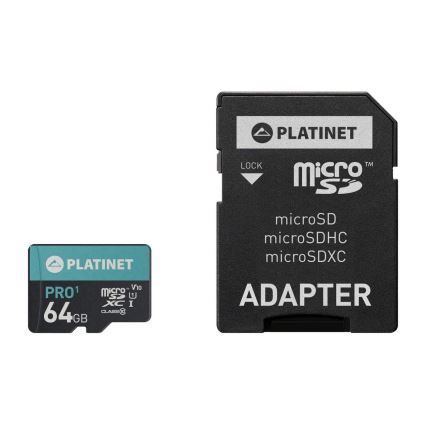 MicroSDXC 64GB U1 Pro 70MB/s + SD адаптер