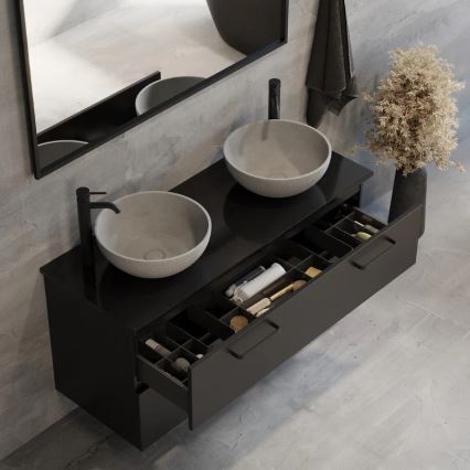 Мивка за плот BERGEN Ø 39 см бетон/сив