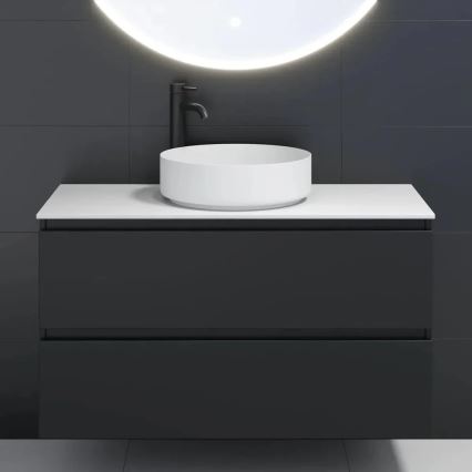 Мивка за плот LJORDAL Ø 40 см стомана/бяла