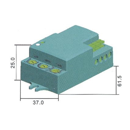 Микровълнов сензор за движение MW B 360 ° 1200W / 230V бял