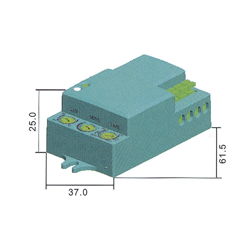 Микровълнов сензор за движение MW B 360 ° 1200W / 230V бял