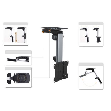 MK FLORIA MKF-17DS220 - Таванен държач за телевизор 46 черен