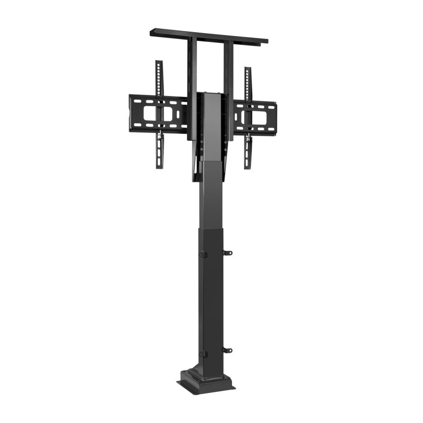 MK FLORIA MKF-19DM648 - Подова стойка за телевизор 37-65 черен SCHUKO + дистанционно управление