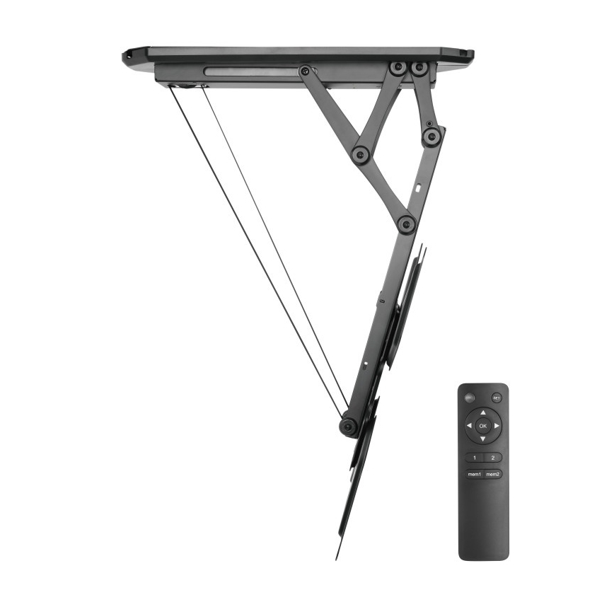 MK FLORIA MKF-20DM444 - Интелигентен таванен държач за телевизор 55 черен Wi-Fi TUYA + дистанционно управление