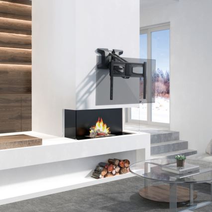 MK FLORIA MKF-21DM647 - Настенна стойка за телевизор с шарнир 70 черна + дистанционно управление