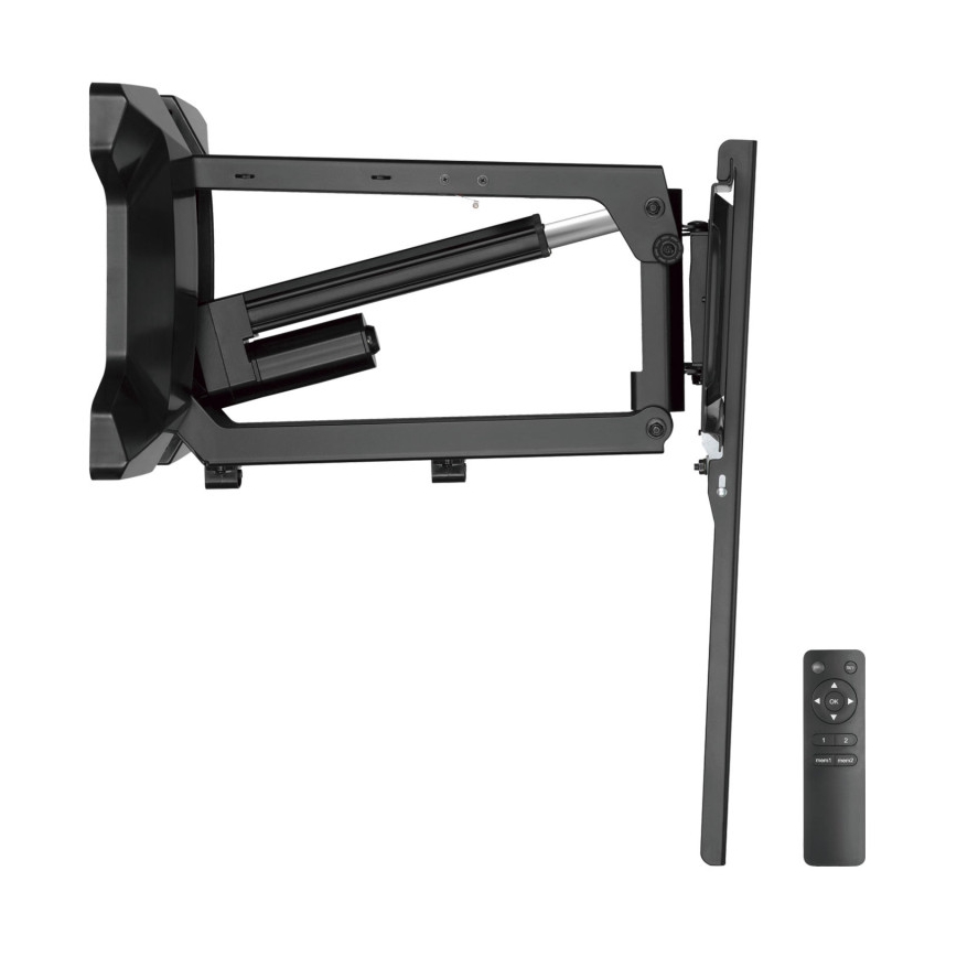 MK FLORIA MKF-21DM647 - Настенна стойка за телевизор с шарнир 70 черна + дистанционно управление