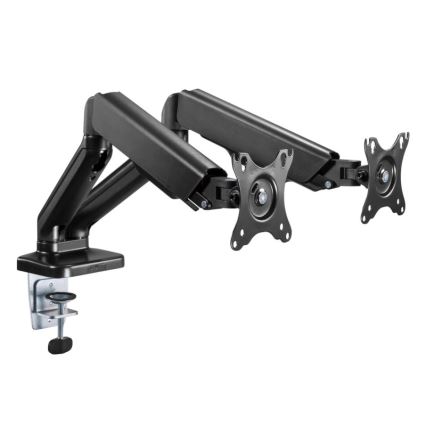 MK FLORIA MKF-21DP113S2 - Регулируем държач за два 32 монитора, черен