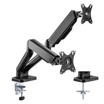 MK FLORIA MKF-21DP113S2 - Регулируем държач за два 32 монитора, черен