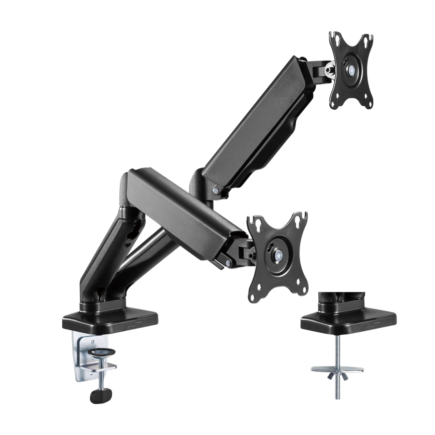 MK FLORIA MKF-21DP113S2 - Регулируем държач за два 32 монитора, черен