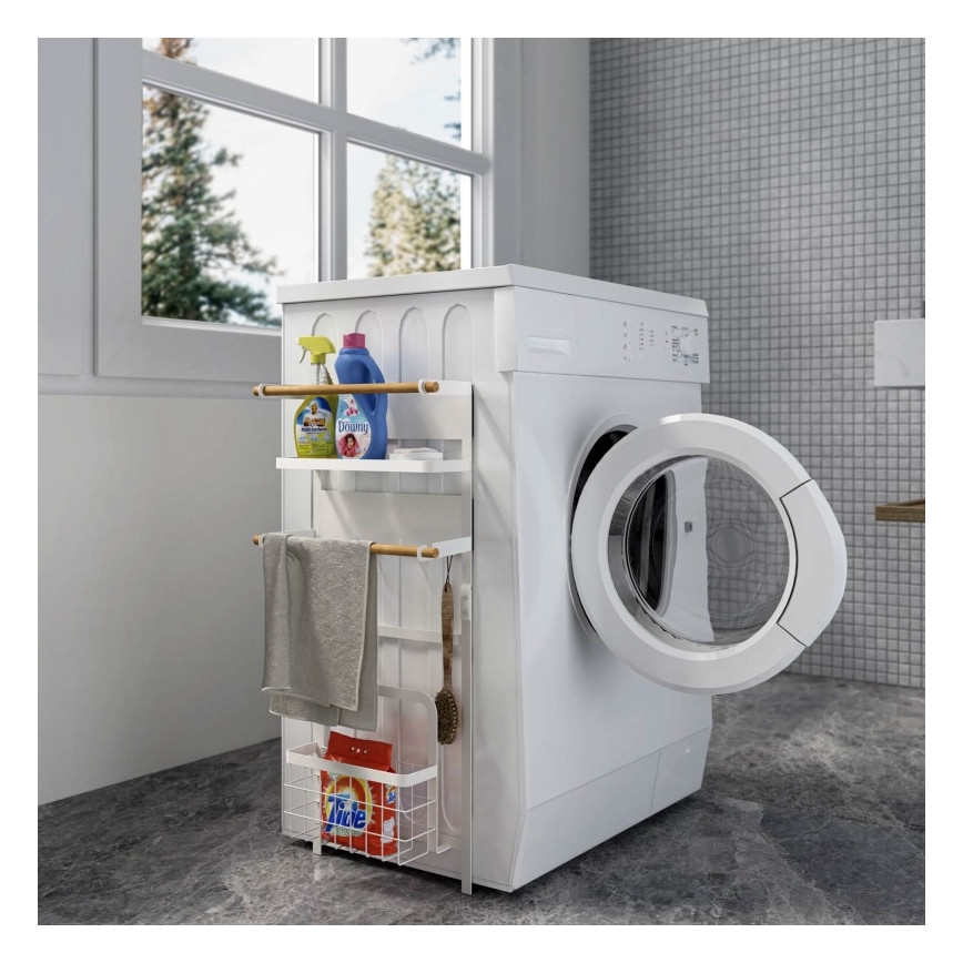 MK FLORIA MKF-21MG02W - Магнитен органайзер 67,5x31 см бял