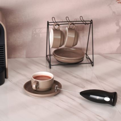 MK FLORIA MKF-23MF10B - Пенообразувател за мляко 2xAA черен