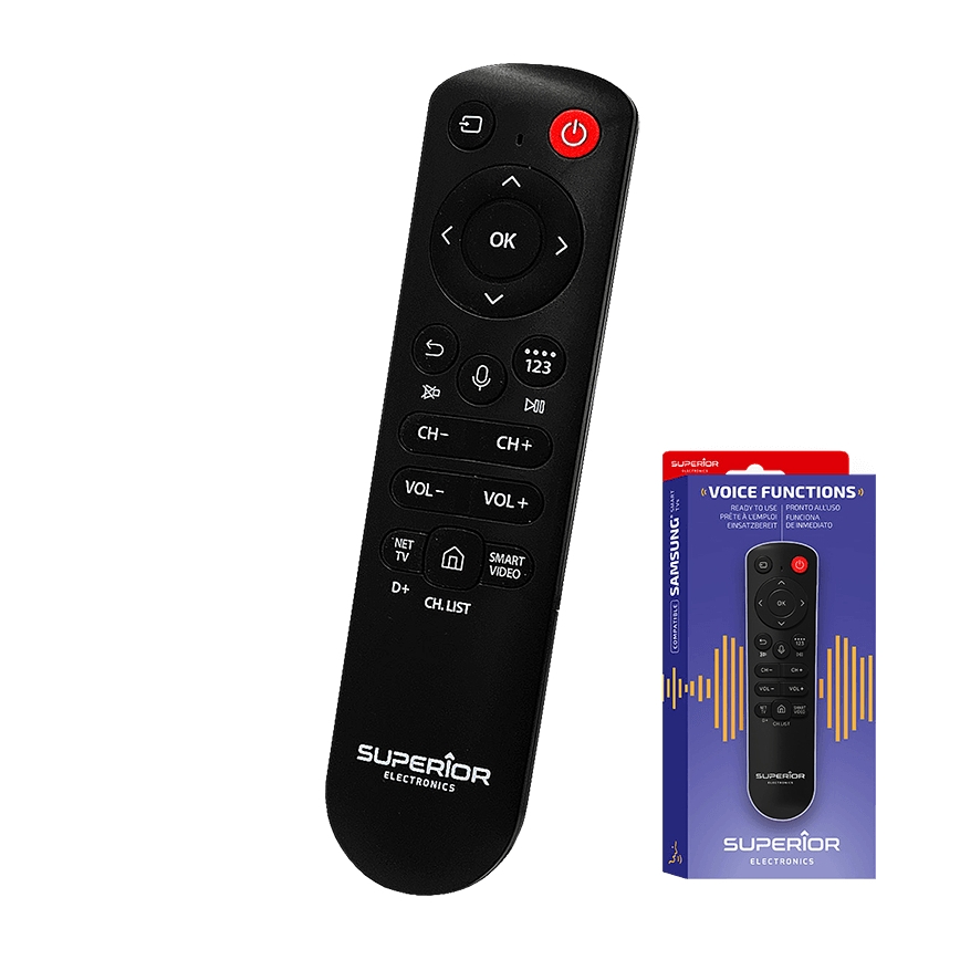 MK FLORIA Superior Samsung Voice - Резервно дистанционно управление за телевизори Samsung, 2xAAA
