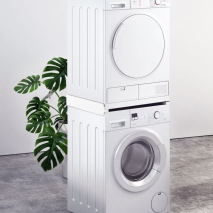MK FLORIA Superior Tower Slim - Междинен модул за пералня и сушилня, 66 см, бял