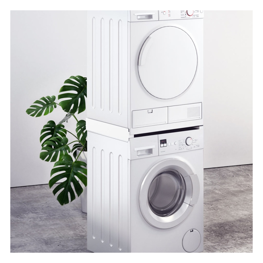 MK FLORIA Superior Tower Slim - Междинен модул за пералня и сушилня, 66 см, бял
