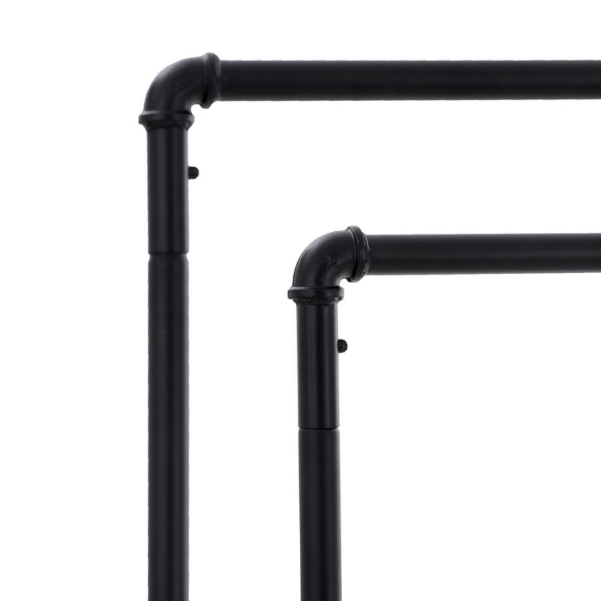 Мобилен стоящ закачалник LINEA черен